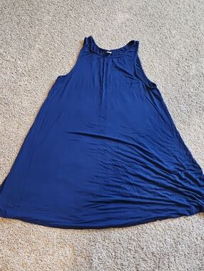 Old Navy Navy Blue A-line Sleeveless Swing Dress